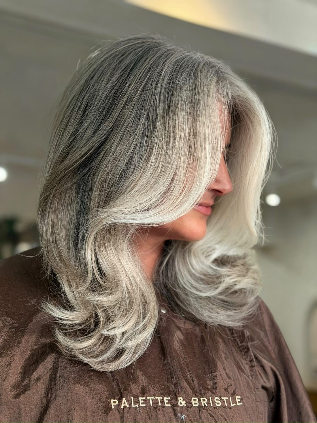 French grey blending balayage