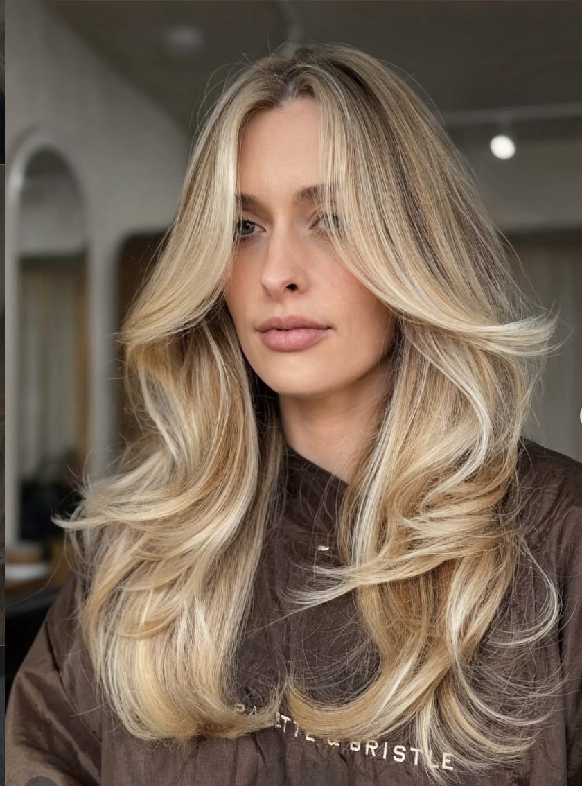 Champagne blonde balayage